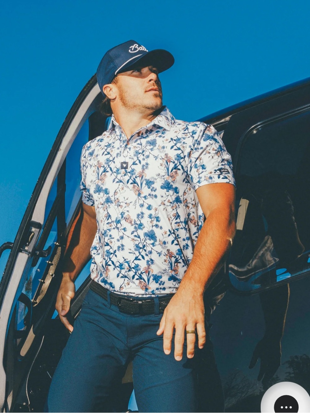 Bad Birdie Core Performance Polo Floral - Picture 11 of 13